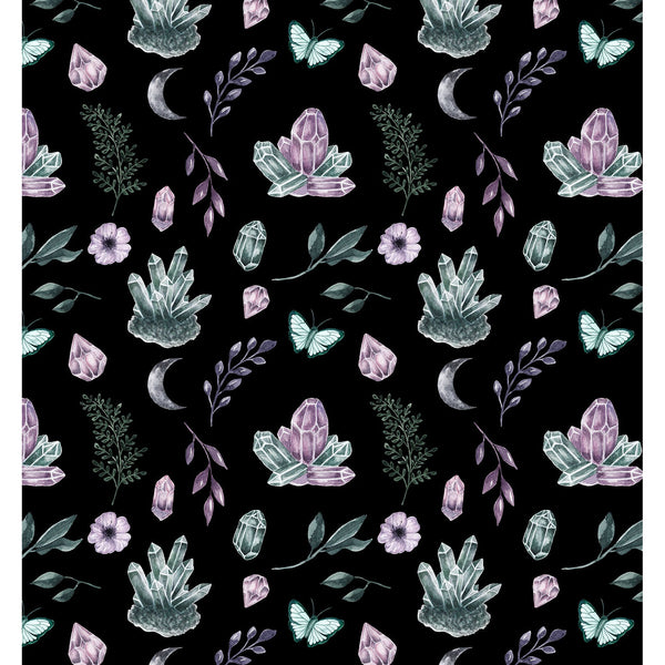 Crystal Collector All Over Print Pleated Long Skirt