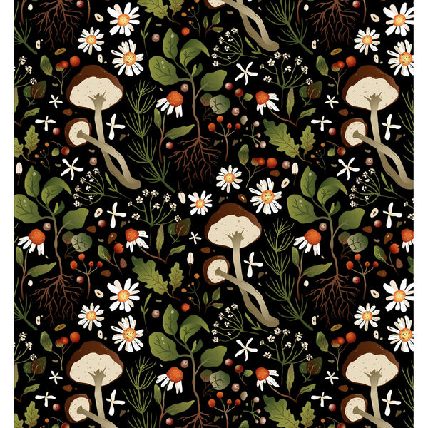Mushroom Forager All Over Print Pleated Long Skirt