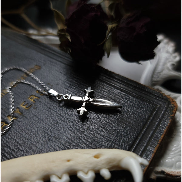 Dagger Necklace - Sterling Silver