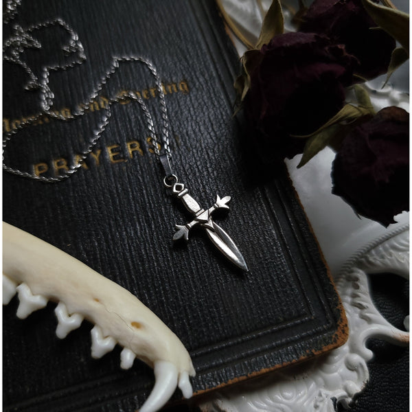 Dagger Necklace - Sterling Silver