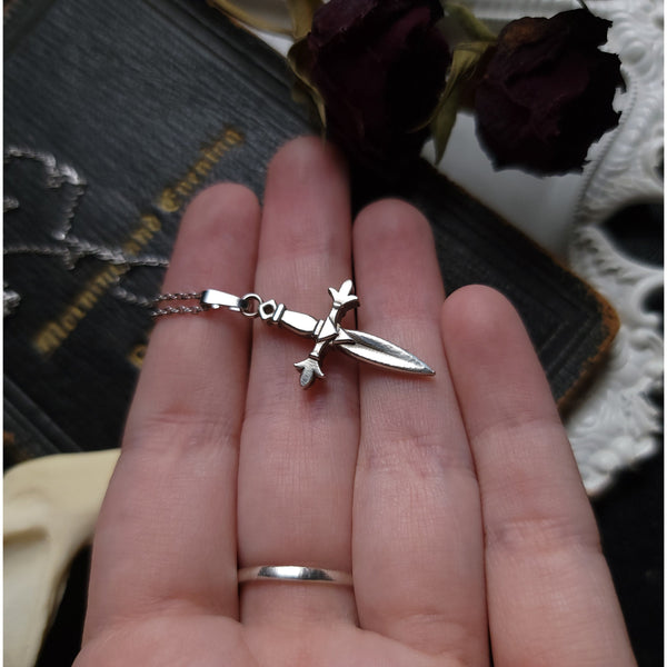 Dagger Necklace - Sterling Silver