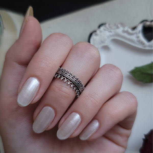 Royal - Sterling Silver Crown Ring
