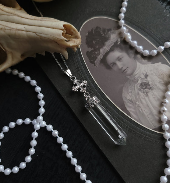 Serenity - Sterling Silver Quartz Amulet