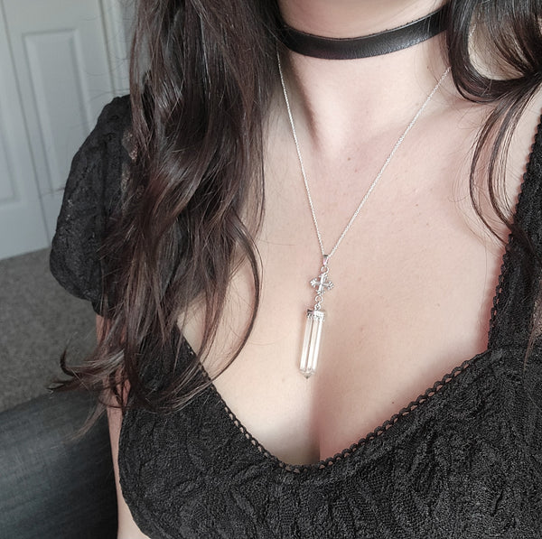 Serenity - Sterling Silver Quartz Amulet