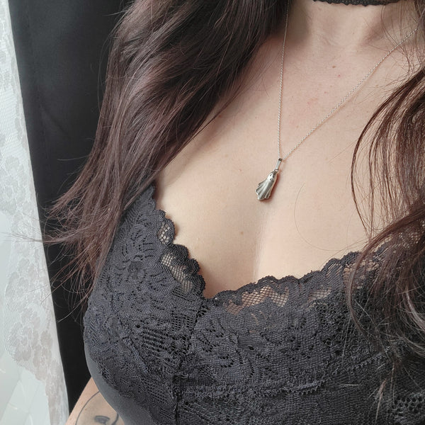 Sheet Ghost Necklace - Sterling Silver