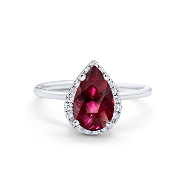 Bloodlust - Blood Drop Ruby Ring