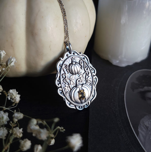 Pumpkin Patch Medallion - Sterling Silver