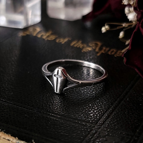 Coffin Ring - Sterling Silver