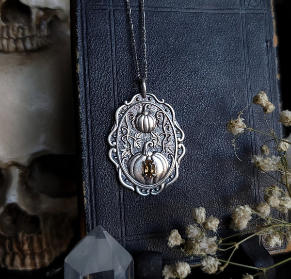 Pumpkin Patch Medallion - Sterling Silver