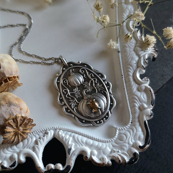 Pumpkin Patch Medallion - Sterling Silver