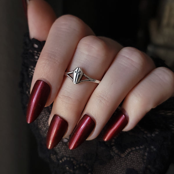 Coffin Ring - Sterling Silver