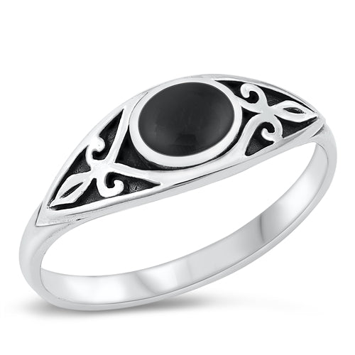 Regina Agate Ring Sterling Silver