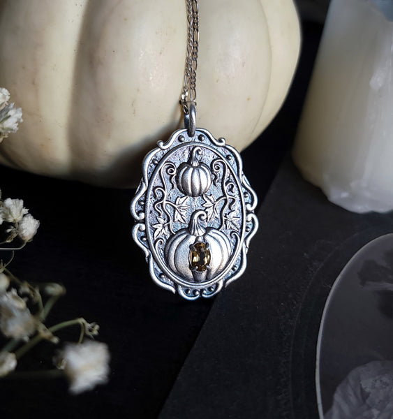 Pumpkin Patch Medallion - Sterling Silver