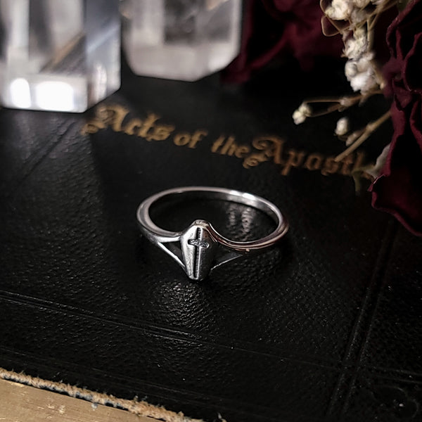Coffin Ring - Sterling Silver