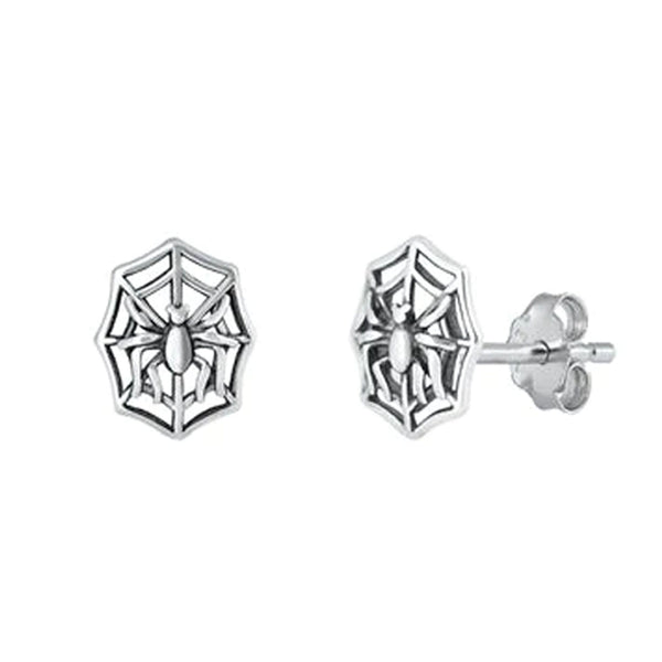 Spiderweb Earrings - Sterling Silver