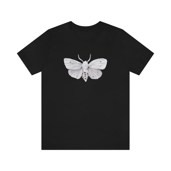 White Moth Shirt - Scientific Illustration Natural History TShirt - Cottage Core Clothing - Goblincore