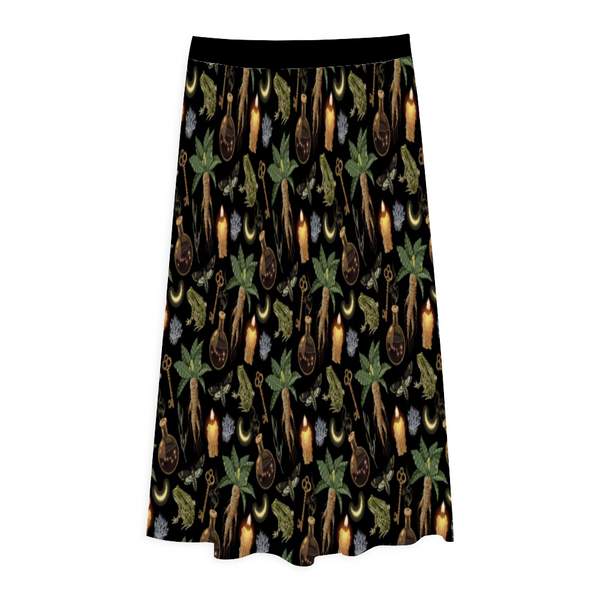Herbology Pleated Long Skirt