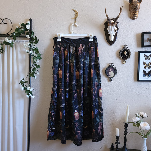 Herbology Pleated Long Skirt