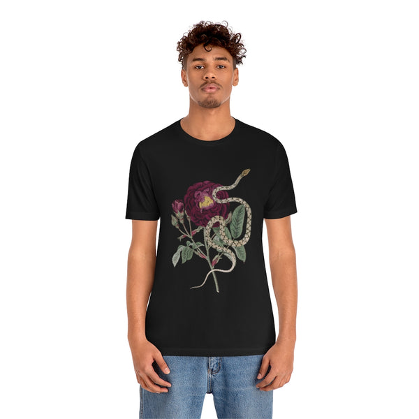 Snake & Roses Vintage Style T-Shirt