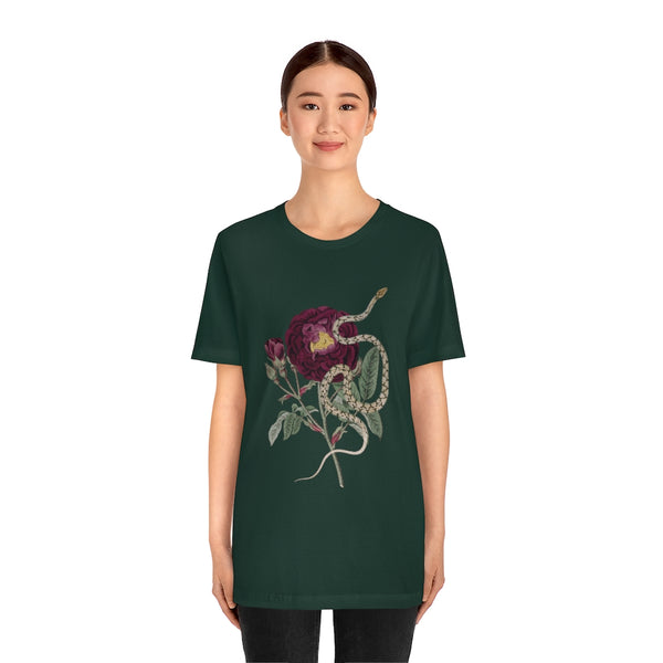 Snake & Roses Vintage Style T-Shirt
