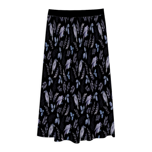 Crow Garden Pleated Long Skirt