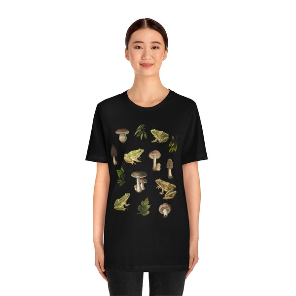 Frogs & Mushrooms Vintage Style T-Shirt