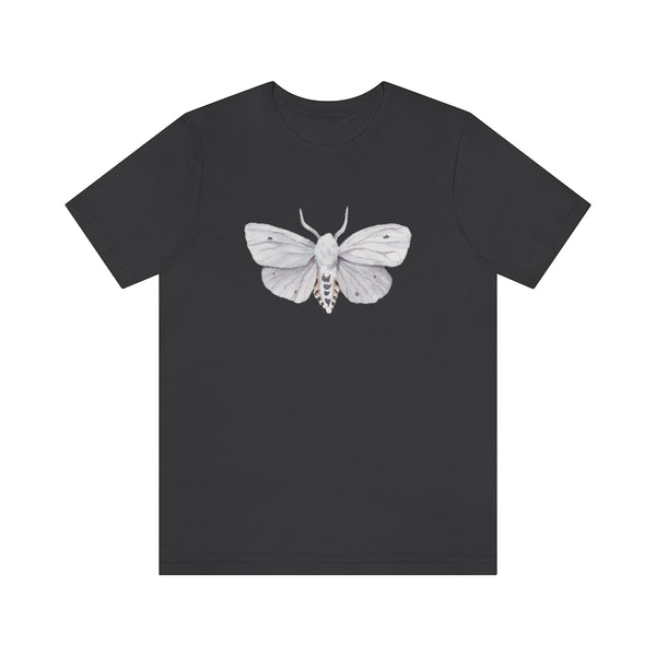 White Moth Shirt - Scientific Illustration Natural History TShirt - Cottage Core Clothing - Goblincore
