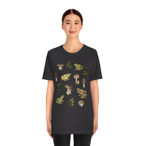 Frogs & Mushrooms Vintage Style T-Shirt
