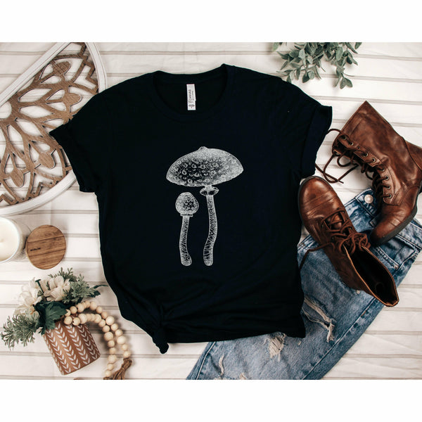Amanita Mushroom Illustration T-Shirt