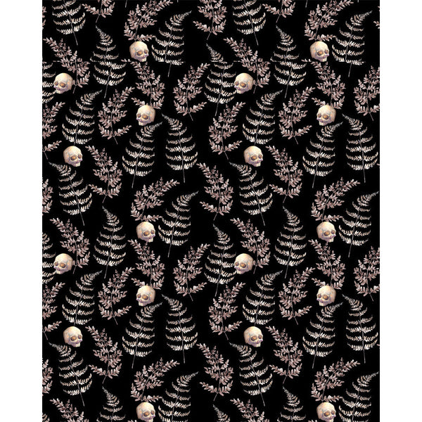 Fern & Skull Skater Skirt